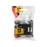 Розетка TV проходная в стену, "Avanti", "Черный матовый"