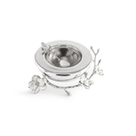 Икорница с ложкой Michael Aram Silver Orchid (21 см)