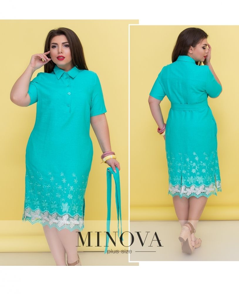 Платье 292-бирюза Minova