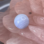 54642  Агат голубой Сапфирин Бусина 12,5мм