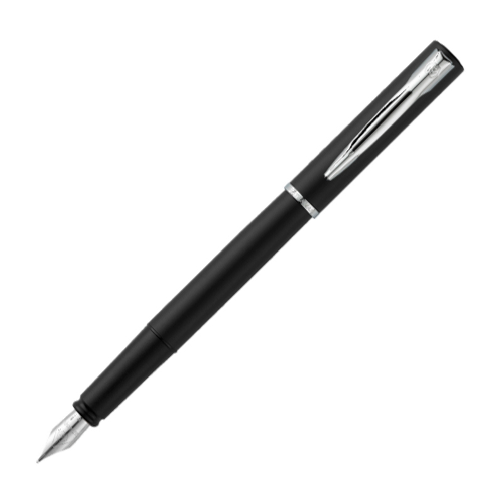 Подарочный набор Перьевая ручка Waterman GRADUATE ALLURE, цвет: черный, перо: F с чехлом