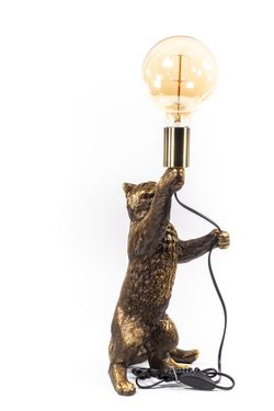 Настольная лампа Кот Эдисон Бронза