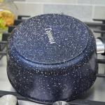 Ковш 1,5л Сияние Blue со стеклянной крышкой, кш1811Bl