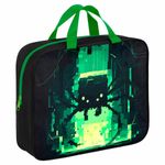 Папка на молнии с ручками BRAUBERG А4, 1 отделение, полиэстер, 80 мм, "Digital spider", 273303