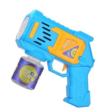 Пулемет-генератор для создания мыльных пузырей "YHO / Bubble Tale" 10 отверстий синий/розовый в ассорт.