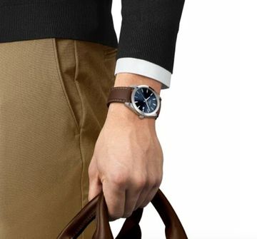 Tissot T127.410.16.041.00 мужские часы на ремне Gentleman