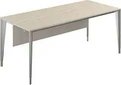 NZ-0101.YN.AL / Стол руководителя 1800х800х740 / ясень навара, мк алюминий