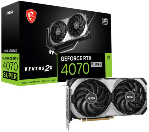 Видеокарта MSI GeForce RTX 4070 SUPER (RTX 4070 SUPER 12G VENTUS 2X OC)