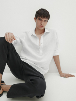 Massimo Dutti Рубашка поло, белый