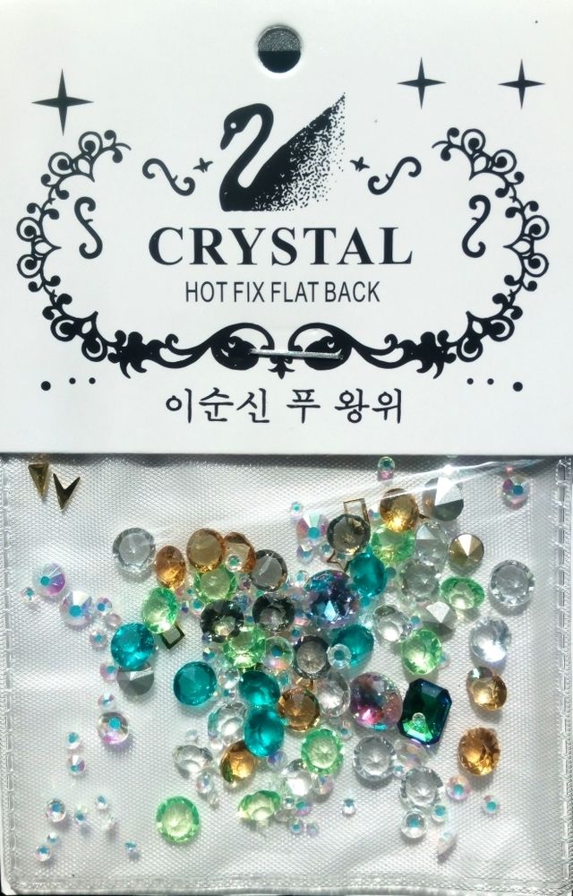 Стразы &quot;Лебедь&quot; микс 02