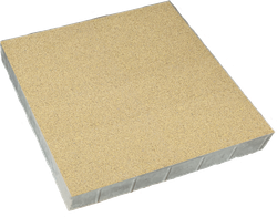 Тротуарная плитка КВАДРАТ 600х600 мм - Стандарт Желтый