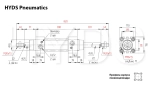 DSBC-100-250-T-PPV-A-N3 Пневмоцилиндр с двусторонним штоком