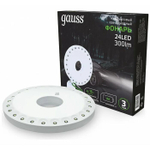 Фонарь Gauss LED кемпинговый модель GFL003 24LED 300 lm 3xAA белый магнит и карабин