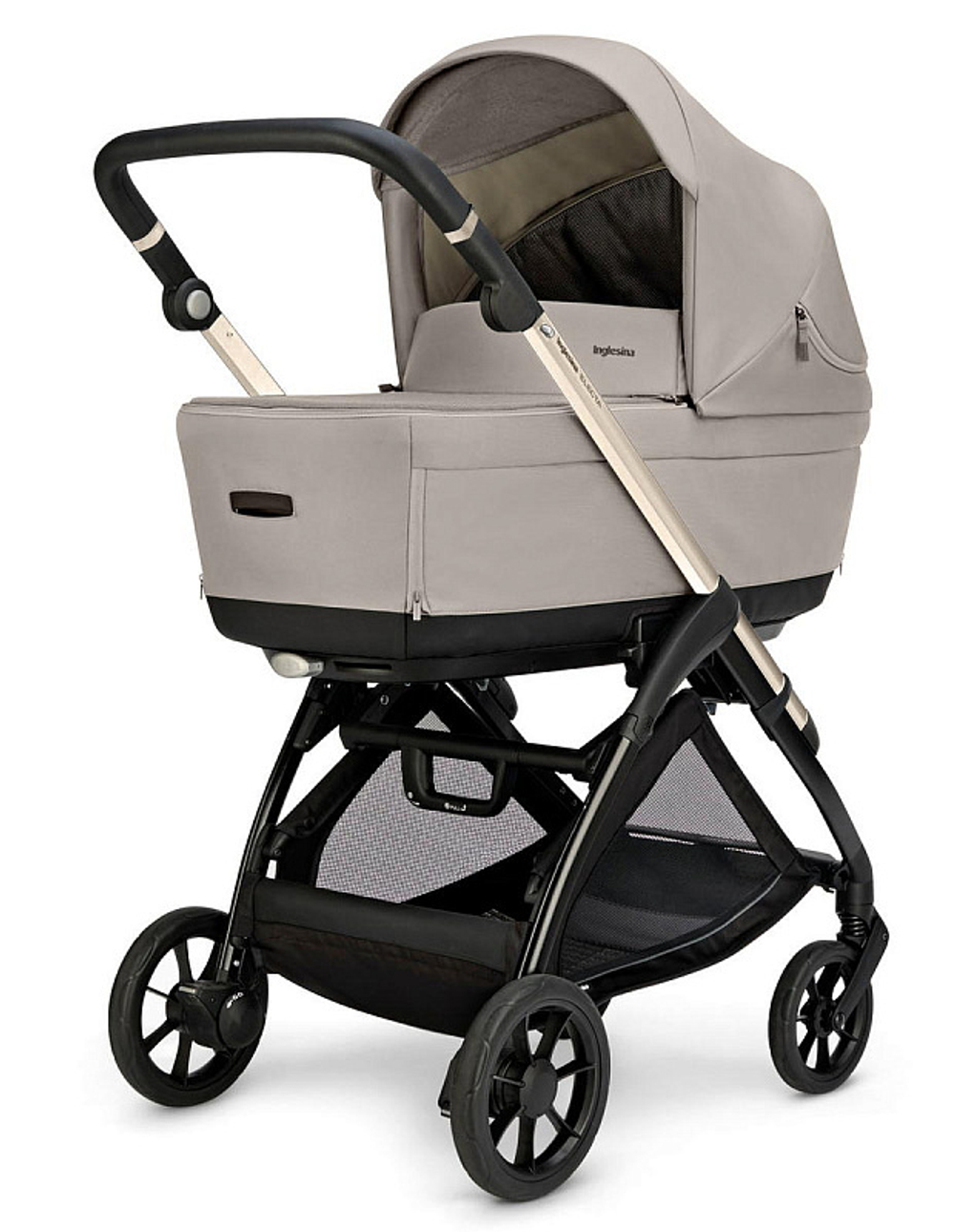 Коляска 3 в 1 Inglesina Electa System Quattro DRW 2025 с подставкой под люльку Battery Beige