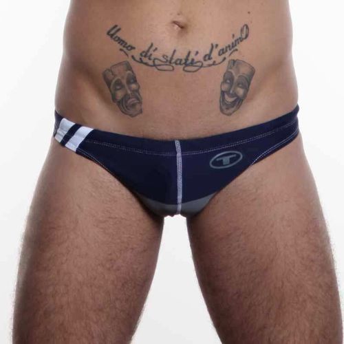 Мужские плавки брифы темно-синие Seobean Dark Blue Beach Season Brief