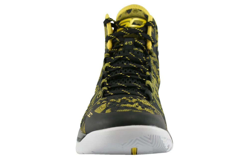 Under Armour Curry 1 Curry 1 Away actual Combat Comfortable high-top basketball shoes men's black and yellow