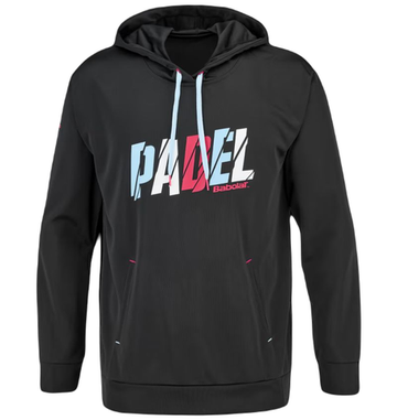 Мужская теннисная кофта Babolat Padel Hood Sweat Men - черный