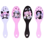 Расческа массажная детская овальная «АНИМЕШКИ», микс 4 дизайна, 17*5,3см (пакет с подвесом)●