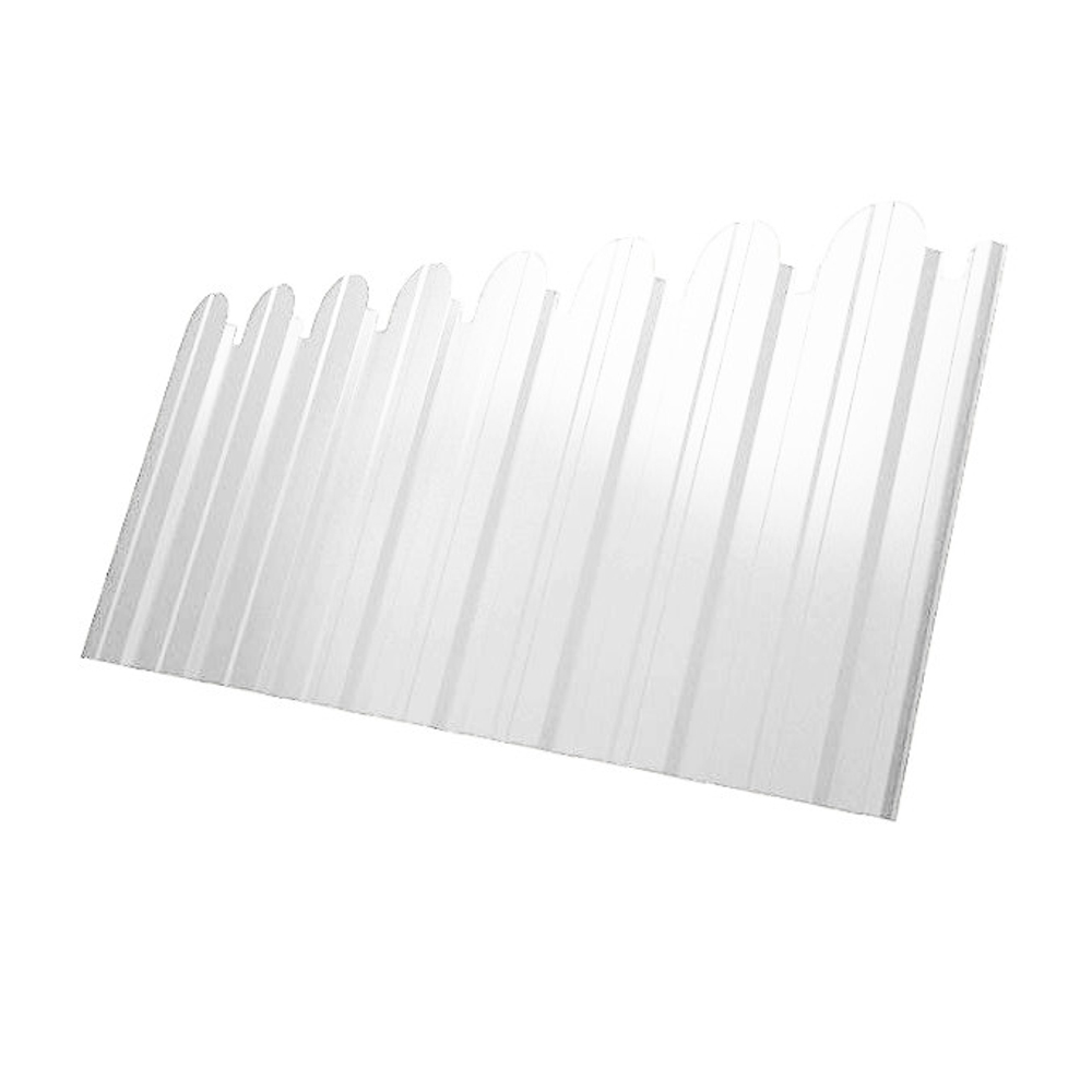 Профнастил С10 Grand Line Optima Pe 0,45 мм RAL 9003 сигнальный белый фигурный