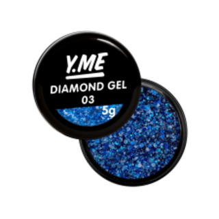Y.me Diamond Gel (шестигранники) 03, 5мл.
