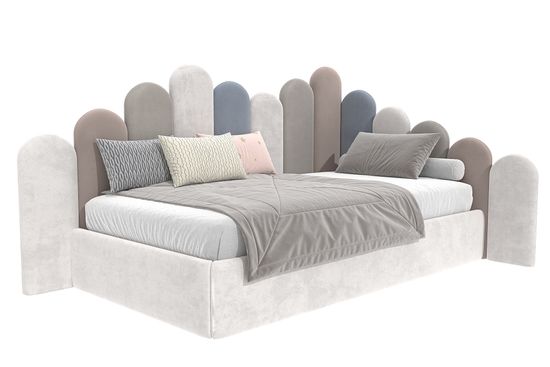 Кровать угловая Бамбини kids - разноуровневая