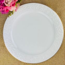 Lenardi 109-160 Круглое блюдо 30,5см БЕЛАЯ РОЗА в под.уп.(х6)Фарфор