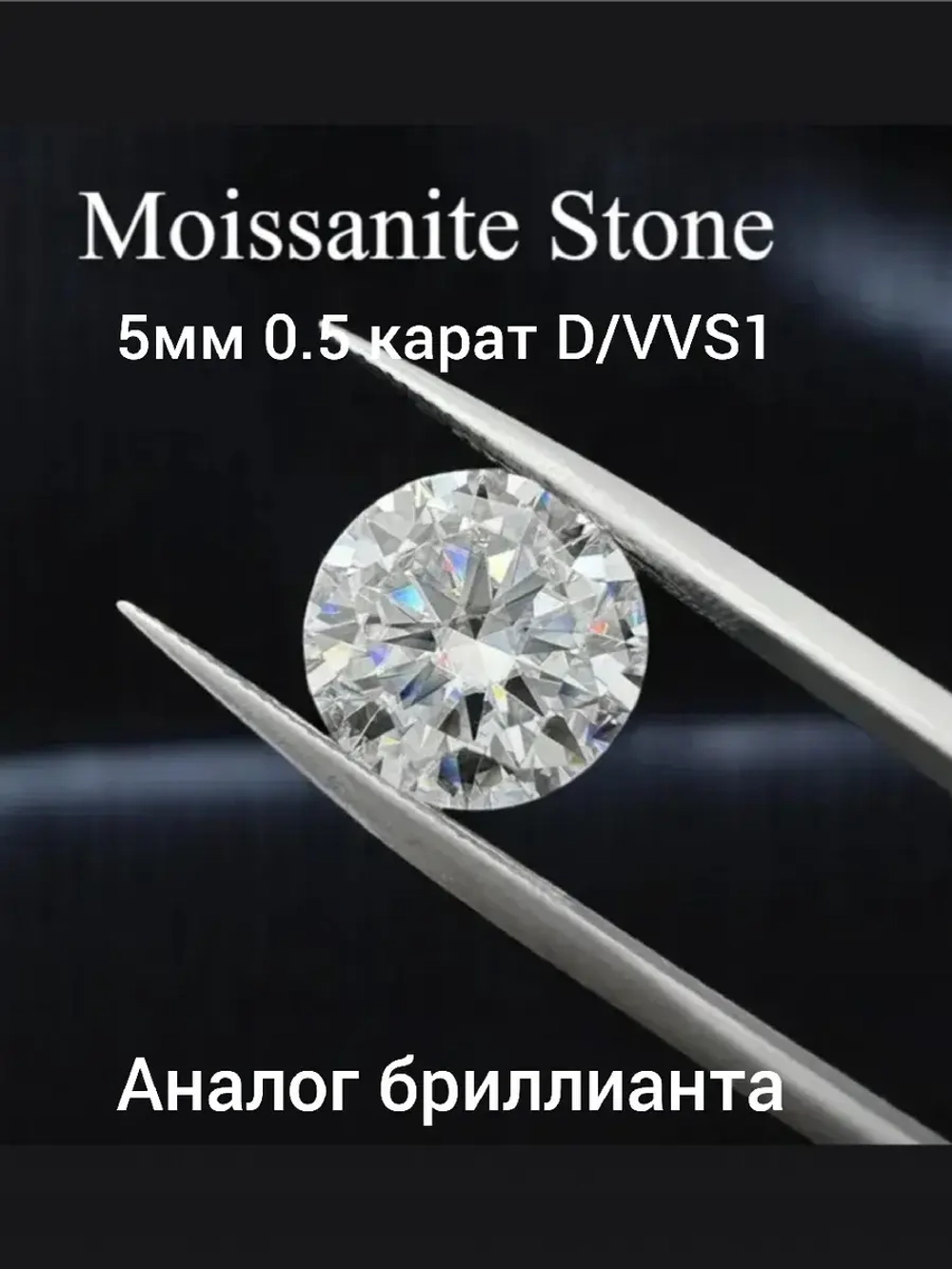 Серьги с муассанитами