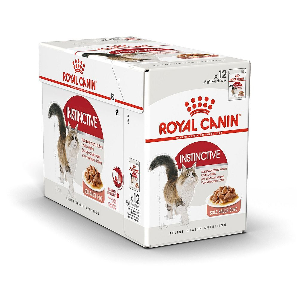 Влажный корм ROYAL CANIN INSTINCTIVE для кошек с кусочками в соусе 85г