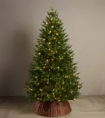 Елка с гирляндой встроенной «Эльга» (Литая хвоя) от 1,5 м до 3 м