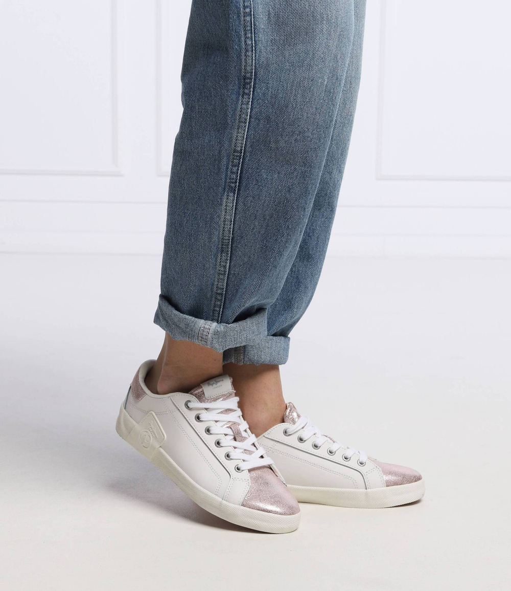 Кожаные кроссовки kioto win Pepe Jeans London - белый(PLS31303)