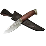 Нож кузница Семина Сокол, кованая сталь 9-ХС, ценные породы