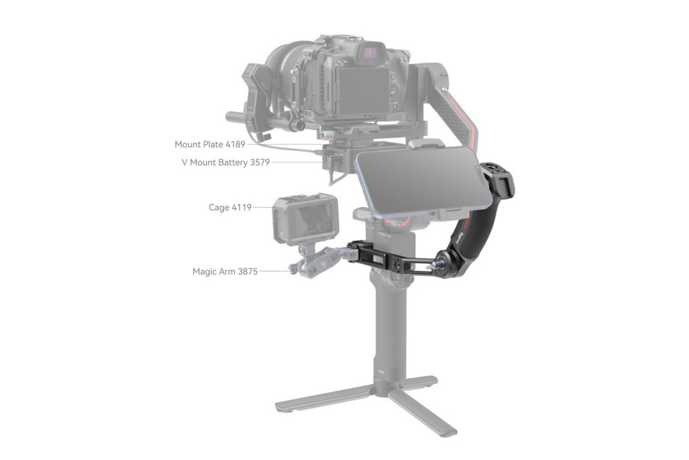 Ручка SmallRig 3028C для электронных стабилизаторов DJI RS 2/ RSC 2/ RS 3 / RS 3 Pro / RS 3 Mini