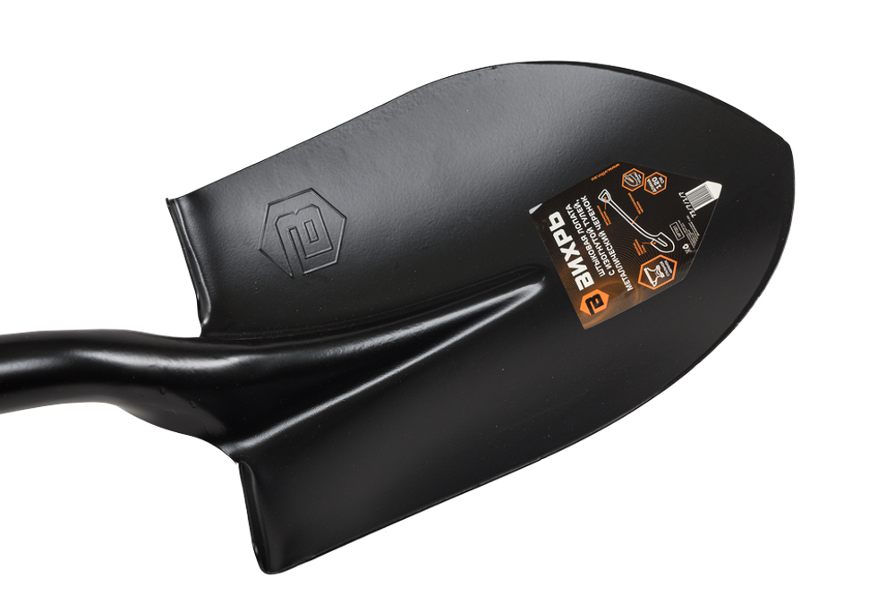 Штыковая лопата Вихрь с изогнутой тулейкой, металлический черенок