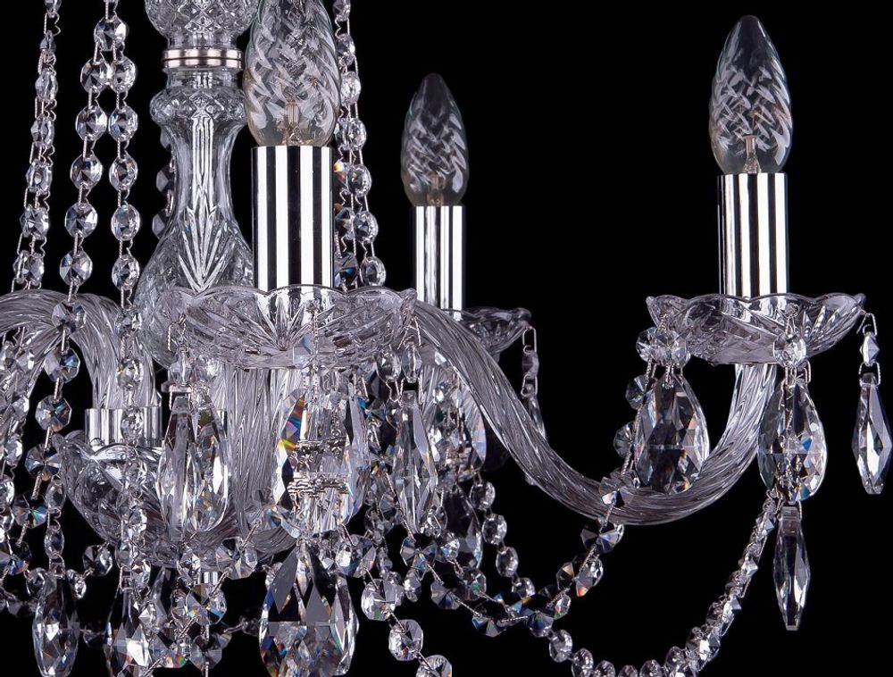 Подвесная люстра Bohemia Ivele Crystal 1402 1402/5/195/Ni