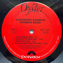 Винтажная виниловая пластинка LP Rainbow Rising (США 1976)