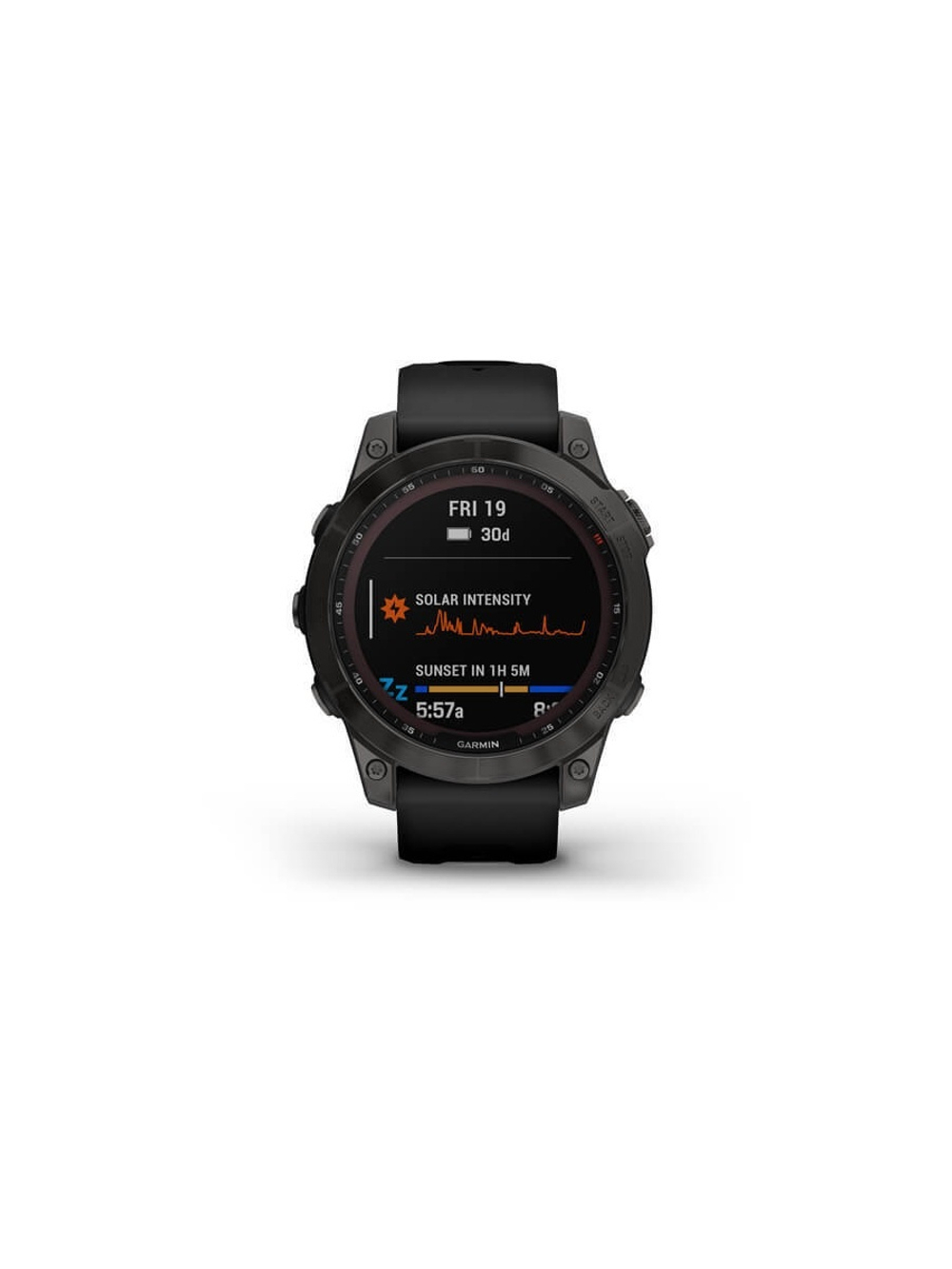Garmin Fenix 7 Sapphire Solar титановый Carbon Gray DLC с силиконовым ремешком (010-02540-21)