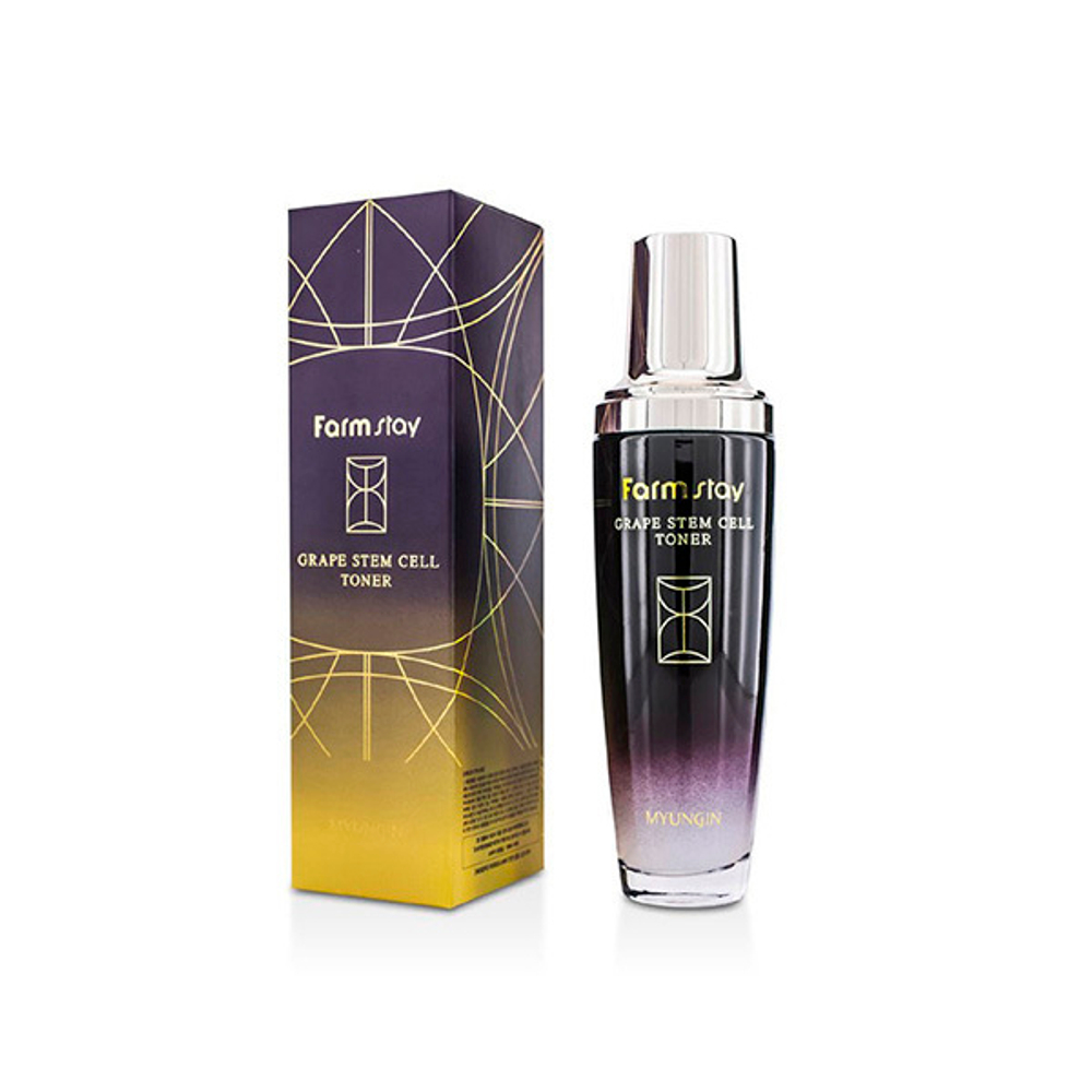 Тонер для лица со стволовыми клетками винограда FarmStay Grape Stem Cell Toner 130мл.