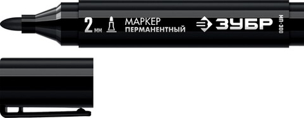 06322-2 ЗУБР Маркер перманентный МП-300 2мм черный