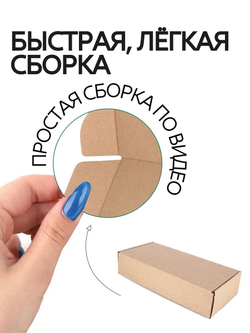 Коробка подарочная картонная 10 шт, 25х25х3