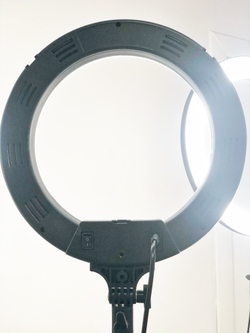 Кольцевая лампа 36 см плоская от сети
