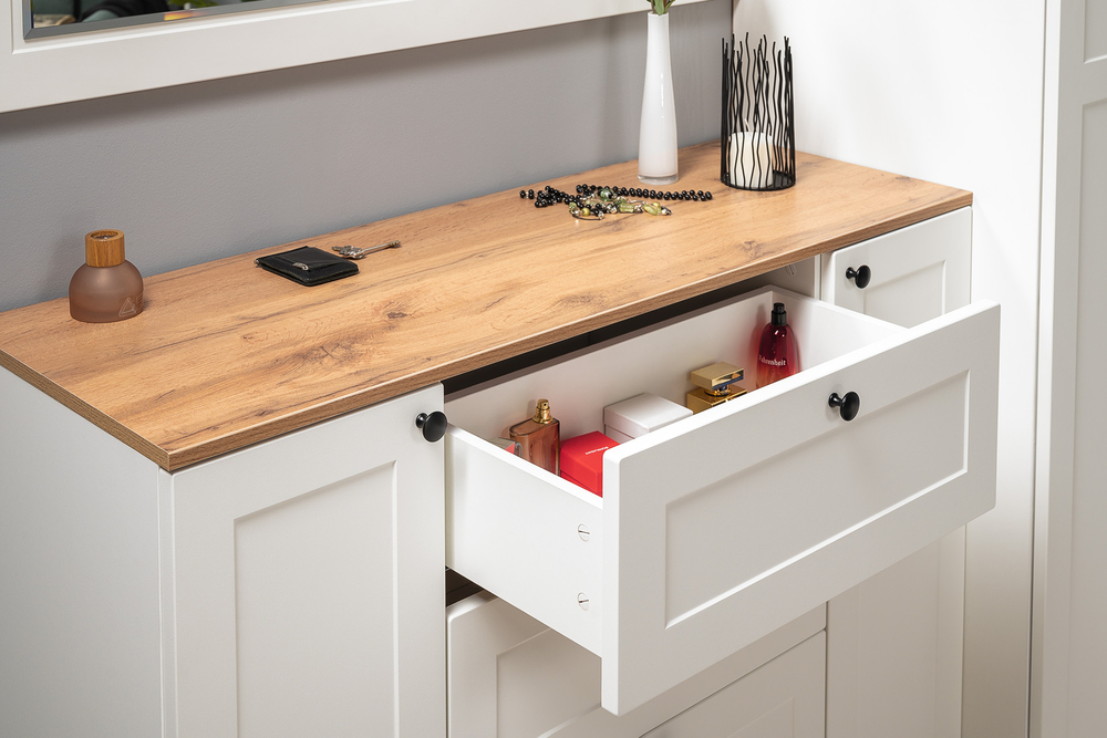 Комод Остин 16.221, Белый, Дуб золотой