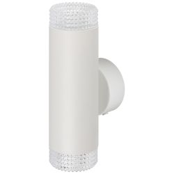 Светильник настенный ЭРА WL50 WH/TR под лампу MR16 GU10 белый/прозрачный