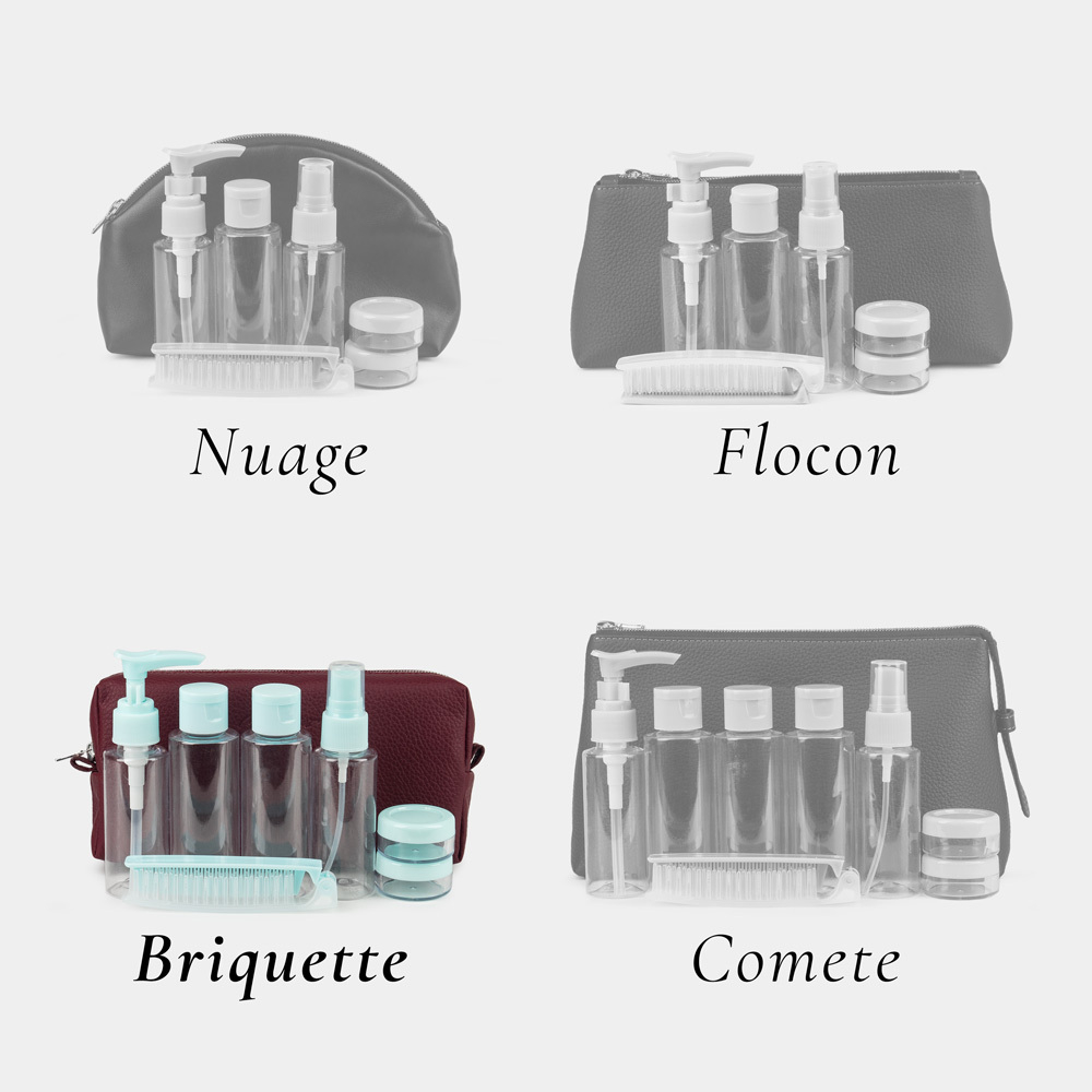 Несессер Briquette из кожи теленка бордового цвета