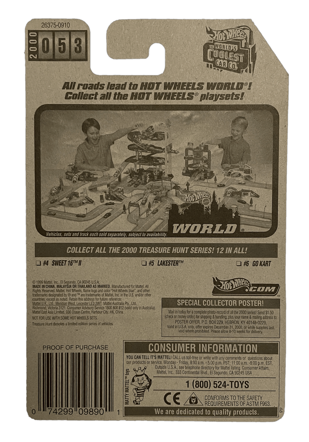 Hot Wheels Treasure Hunt Lakester (2000)