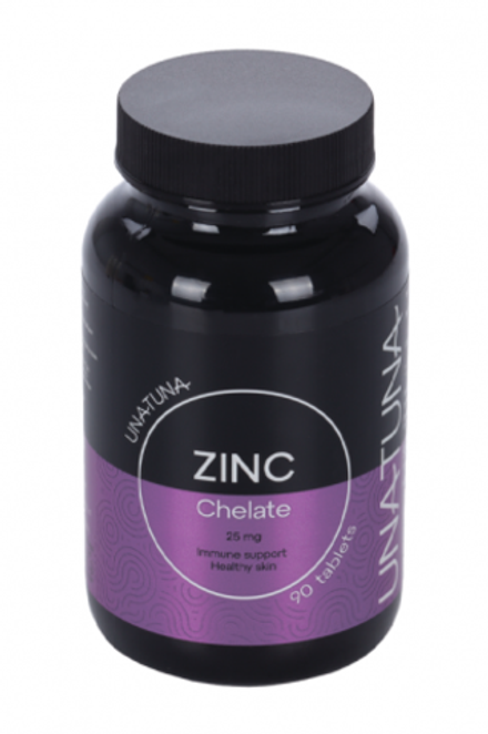 UNATUNA Цинка хелат 25 мг, 90 таблеток