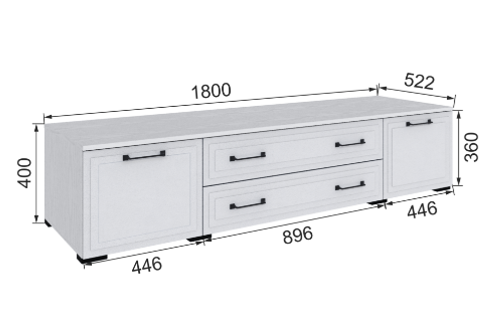 Тумба Бруклин 180ГТ-3