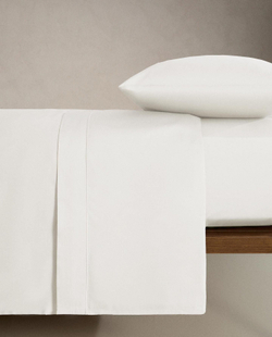 Zara Home - Простыня из сатина с подолом (300 нитей), белый, 240x280 см