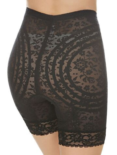 Корсетные кружевные панталоны высокой степени коррекции (Размер: 3X) (Цвет: черный)