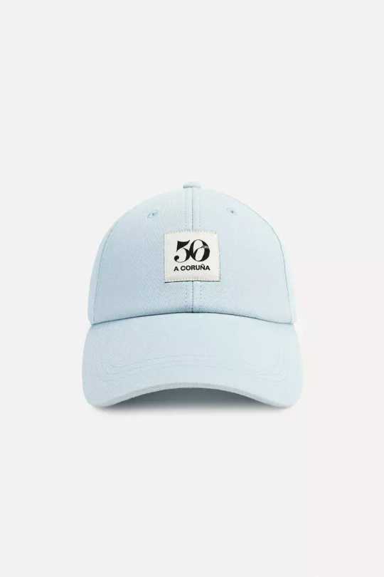 ZARA КЕПКА С НАШИВКОЙ «50TH ANNIVERSARY», СИНИЙ