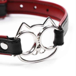 Чокер с кошечкой Notabu BDSM черный 52 см